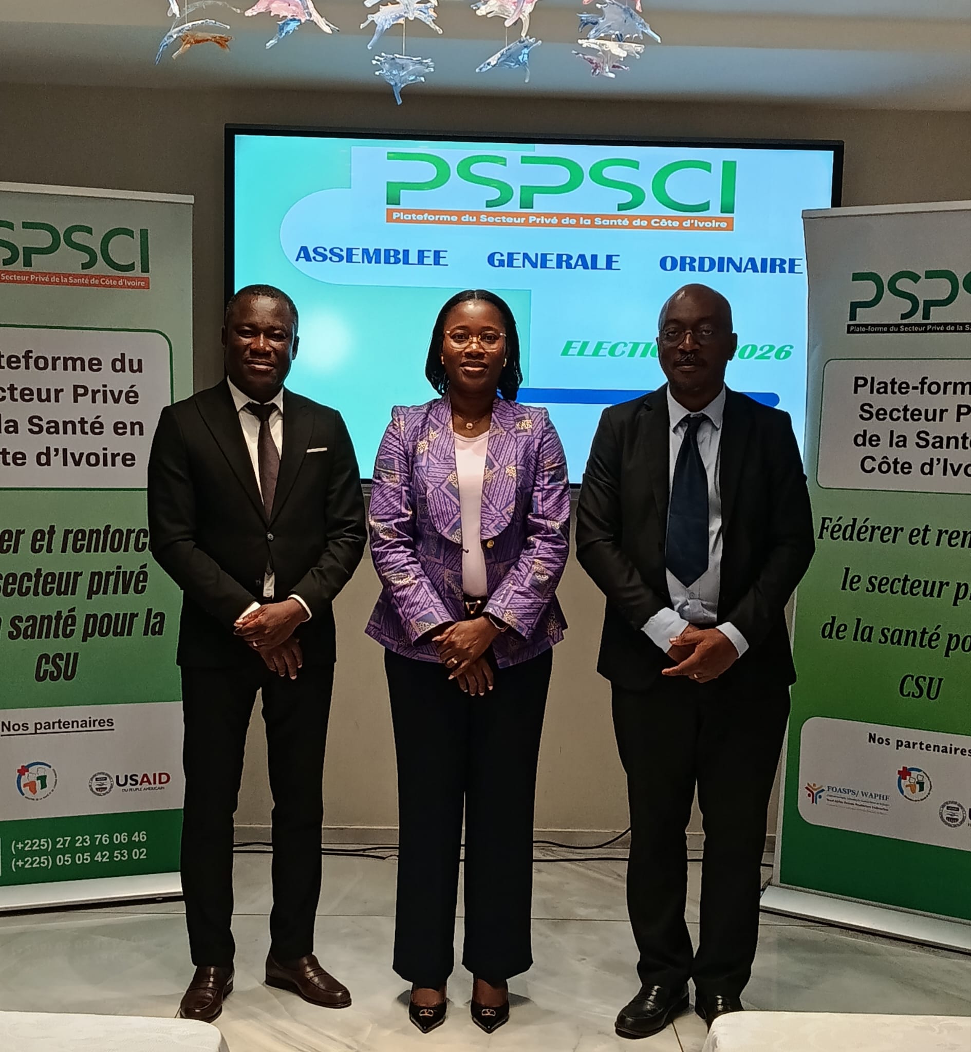 La PSPSCI tient son assemblée générale élective et soutient ses membres par un don d'ordinateurs portables.